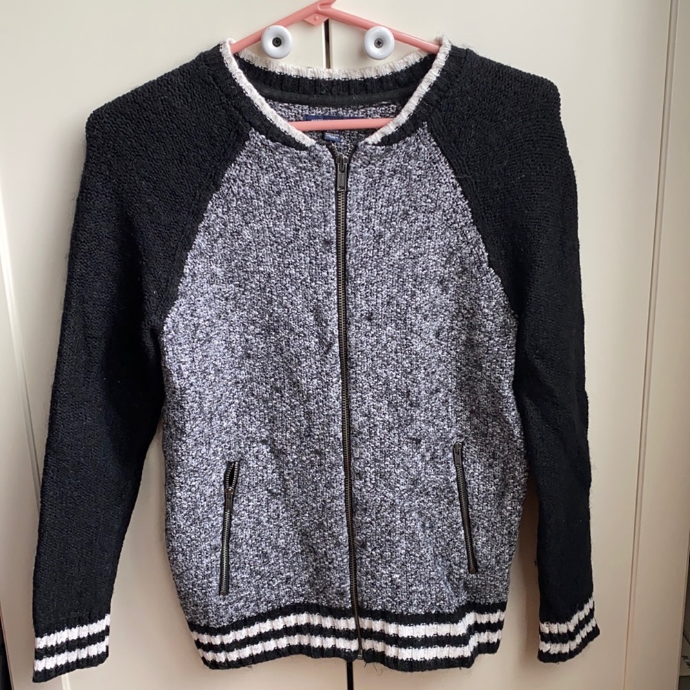 AE Knit Bomber Sweater